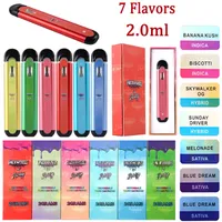 6 Flavors Packwoods X Runty Disponible Vape Pen 2.0ml engångsanordning E Cigarettolje Förångare 2 ml Tomma fröskidor 350mAh uppladdningsbar