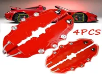 4pcs Car Disc Brake 3D Red ABS Plastic Caliper Covers Front Rear Automobile Brake Kit For 1603903922039039 Wheel Bra4562166
