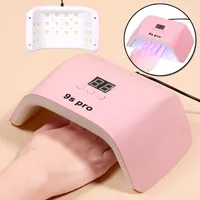 Nail Dryers Art Potherapy LED Lamp 24 Beads & 3 Modes Portable Quick Drying Large Space Mini Light For Nails Toenails TEEA889