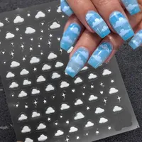 Nail Stickers Cloud Art 3D Decal Self-adhesive Stars Bubble For Salon Manicure Nails Decoration