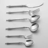 Dinnerware Sets 304 Stainless Steel Cutlery Set Creative Portugal European Of Six Upscale Spoon