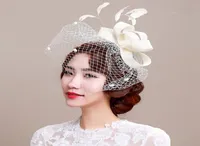 Fascinator bridal headpiece wedding veils with feather wedding hair accessories headpieces for wedding party headdress party decor3692160