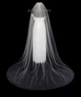 new Sell 3M Rhinestones cut Edge Cathedral White Ivory Wedding Veil Bridal Veils With Comb 1T7000736