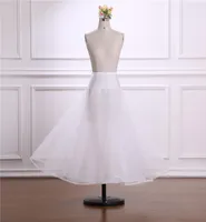Aline Long Tulle Petticoats for Wedding Dress Crinoline Petticoat Underskirt One Layer Hoop Knitted White Skirt Rockabilly8604798