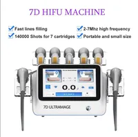 Korea Ultrasound Facial 7D Hifu Slimming Machine anti-aging huidverzorging Hoge intensiteit gefocust ultrasone aanscherping schoonheidsapparaat Home Salon Gebruik