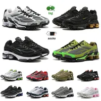 Ar Cushioin Shoxs Ride Running Shoes For Men Women N OG Athletic Trainers Rose Pink Medium Olive Triple Black White Cool Grey Shox Rides Outdoor Sports Sneakers
