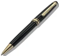 Yamalang Rollerball Pen Traditionell klassiker 163 Pens Black With Gold Trim Ballpoint Plast Harts Barrel Lätt vikt för att skriva 7378769