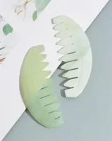 Nature Jade Comb SPA Therapy Therapy Therapy on Gua Sha Board Scal Prover Brushes232a1469469
