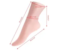 Jewelry Pouches Bags Female Plastic Foot Sock Display Short Stocking Shoes Mannequin Holder8820087