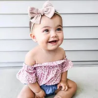 Saç Aksesuarları 28 Renk Bebek Bows Head Bantlar Kızlar Kawaii Headdress Pamuk Muslin Yumuşak Naylon Sevimli Çok Rolor Bebek Kepçesi