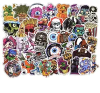 100pcs DIY Sticker Lot Horrible Stickers Posters for Graffiti Skateboard Snowboard Laptop Luggage Motorcycle Bike Home Decal Hallo1782587