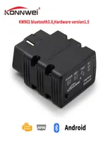 Konnwei Mini Tool Bluetooth V12 OBD2 KW902 SCANNER ADAPTER CAR CAR CAR DIAGNOSTIC ANDROIDSYMBIAN用のOBDIIプロトコル5444010の診断