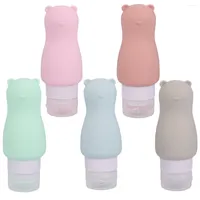 Storage Bottles Travel Bottle Containers Empty Lotion Soapshampoo Refillable Squeeze Lotions Small Hand Liquids Showercartoon Silicone