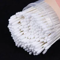 Makeup Sponges 200PCS Disposable Small Cotton Swab Lint Free Micro Brushes Paper Buds Swabs Eyelash Ears Cleaning Health Care Tools