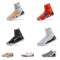 2022 The Black Mamba 9 Elite High Basketball Shoes ZK Bryants 9S IX Sneakers Easter Christmas Red Bhm Black Gray White