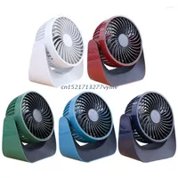 Rechargeable Desktop Mini Fan Portable Mute 360 Degrees Rotation 3 Speed Adjustable Summer Air Cooler For Car Office