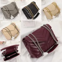 High Quality Designer Chain Shoulder Bags LOULOU Cross Body Women Large Capacity Genuine Leather bag260O
