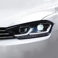 Car LED Headlights Assembly For VW Golf Sportsvan LED Headlight DRL Daytime Running Light Dynamic Streamer Turn Signal Head Lamp