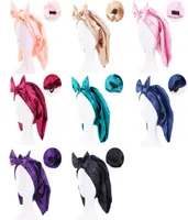 Gaanieskl Gaps sombreros Bufandas Guantes de moda Aessories Satin Women Care Cabn￳n El￡stico Captura de sue￱o Long Sock Turban1860036