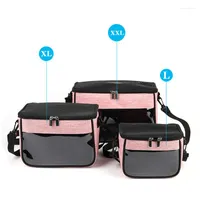 Cat Carriers Pet Portable Breathable Foldable Bag Dog Carrier Bags Outgoing Travel Pets Handbag With Locking Safety Zippers