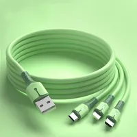 Liquid Silicone Tape Lampt Faster Fully Compatible 3.1A Anti Winding Android iphone type C Mobile Phone Extended Fast Charging Cable B209