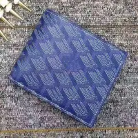 バッグ財布ヴィクトワールシリーズキャンバスとカルフスキンビフォールドウォレットゴヤ付き箱