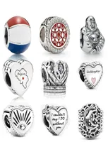 Memnon Jewelry 925 Sterling Silver Allseeing Eye Heart Charm Beach Ball Enamels Charms Maid of Honor Bead Sun Stars Moon OpenWork3490943