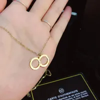 Zarif lüks kolye kolye özel seçim tasarımcısı mücevher markası cazibe kadın tarzı gençler klasik tasarım sonsuza dek hediye x039