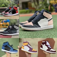 Jumpman 1 1s High Sports Basketball Chaussures Men Femmes Stage Stage Haze atmosphère Bio Hack Shadow 2.0 Bred Patent Electro Orange Hyper Royal Dark Mocha Trainers Sneakers