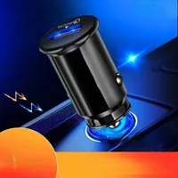Quick Charge 3.0 Mini USB Car Charger For iPhone X 8 7 Xs Max 3A Fast Car USB Charger QC 3.0