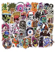 100pcs DIY Sticker Lot Horrible Stickers Posters for Graffiti Skateboard Snowboard Laptop Luggage Motorcycle Bike Home Decal Hallo6565536