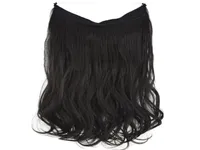 Synthetic Wigs TOPREETY Halo Hair Wavy Invisible Elastic Wire Hidden Hairpieces No Clip Heat Resistant Fiber TPYLW902744248