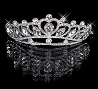 Hair Tiaras In Stock Cheap 2020 Diamond Rhinestone Wedding Crown Hair Band Tiara Bridal Prom Evening Jewelry Headpieces 180257060651