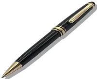 Yamalang Rollerball Pen Traditionell klassiker 163 Pens Black With Gold Trim Ballpoint Plast Harts Barrel Lätt vikt för att skriva 4263829