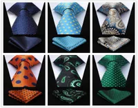 Men039s formal shirt Paisley Floral Dark Green Black Mens Neckties Ties 100 Silk Extra Long Jacquard Woven Brand New9426101
