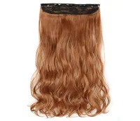 Clipes sintéticos em extensões de cabelo 5clips 22 polegadas 120g One peças Ponytails Hairpieces de fibra de alta temperatura para Women9494289