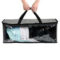 Storage Bags Hat Bag Baseball Cap Organizer Portable Visible Dust Proof Case With Carry Handles And Dual Zipper Travel Holder