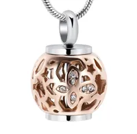 IJD9959 Customize Engrave Blank Cylinder Cremation Jewelry With Butterfly Collar Keepsake Memorial Locket Necklace For Ash3468677