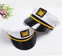 Navy Hat Cap for Men Women Children Anchor Logo Embroidered Army Cap Captain Hats Boys Girls Performing Uniform Cap Adjustable GH5063528