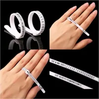 Ring Sizers Us Uk Ring Sizers Rer Britain And America White Rings Hand Size Measure Circle Finger Circumference Sning Tool 0 79Cq J2 Dhm3E