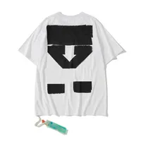 Luxury Fashion Mens t Shirt Offs Brand Tops Tees Shirts Classic Couple T-shirt Men Women Cotton Sweatshirt Black White Arrow Badge T-shirts Casual Sport Tshirts Duos