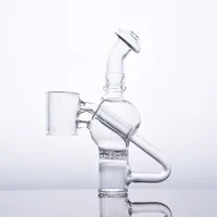 Wholesale Portable Thick Heady Mini Hookahs Percolator Recycler glass Dab Rig Water Bong Pipe with oil banger