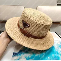 Straw Sunhat Bucket Hats Summer Hat Women Raffia Mens Hats Luxurys Designers Caps Hats Cap Mens Bonnet Beach-hat Sombrero Firmati 221e