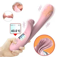 Sex Toy Massager Smart Heating Inverter Vibrator Anal Masturbator Female Dildo Vagina Clitoris g Spot Stimulator Sexy Toys for Women Adult 18
