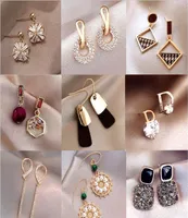 10Pairslot Mix Style Crystal Fashion Stud Earrings For Craft Jewelry Gift Earring WA0284263580