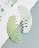 Nature Jade Comb Massage Spa Head Therapy Treatment On Gua Sha Board Scalp Massager Hair Brushes232A4035494