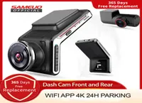 Novo Dash Cam Front e Back Sameuo U Qhdp Dashcam Video Video WiFi Car DVR com câmera de vídeo de visão de noite automática J2206018748762
