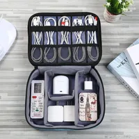 Storage Boxes Cable Organizer System Kit Case USB Data Earphone Wire Pen Power Bank Bags Digital Gadget Devices Travel