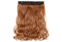 Synthetic Clips In Hair Extensions 5Clips 22Inch 120g One Pieces Ponytails High Temperature Fiber Hairpieces For Women2488264