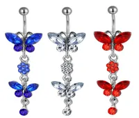 D0090 Bowknot Belly Navel Ring Mix Colors01234567897475787